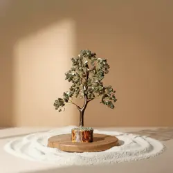 Pyrite Crystal Tree | 300 Beads Pyrite Crystal Tree for Gifting 10 Inch | 490 g
