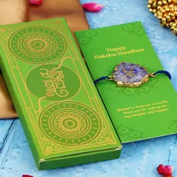  Blue Guruji Agate Rakhi