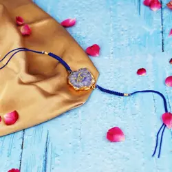  Blue Guruji Agate Rakhi