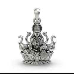 925 Sterling Silver Lakshmi Pendant