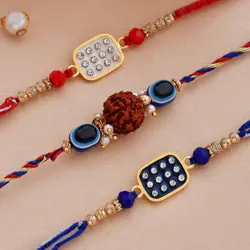 Set Of 3 Auspicious Rudraksha