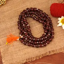 Red Sandalwood Mala 10 mm | Lal Chandan Mala Natural Beads | 108 Beads